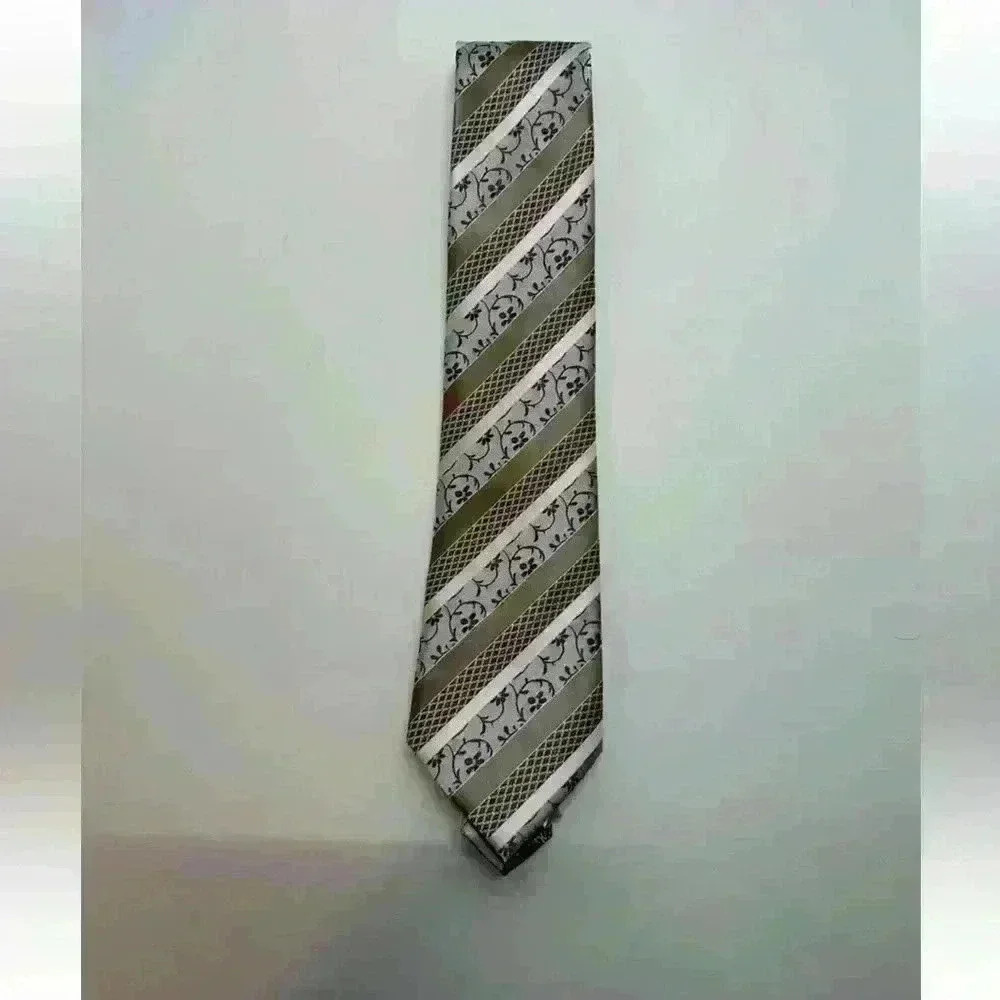 Unbranded Mens Tie Tans/Golds